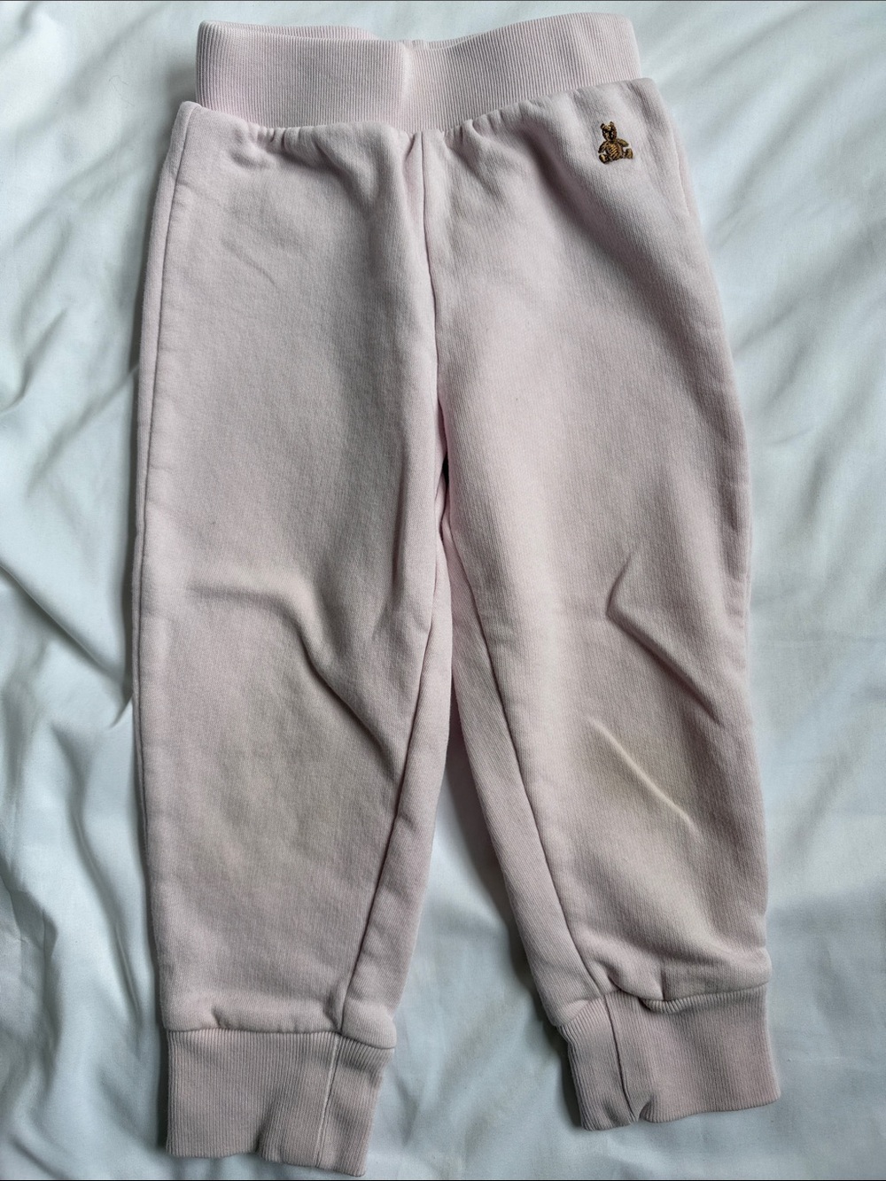GAP Pale Pink Fleece Jogger Pants for Kids